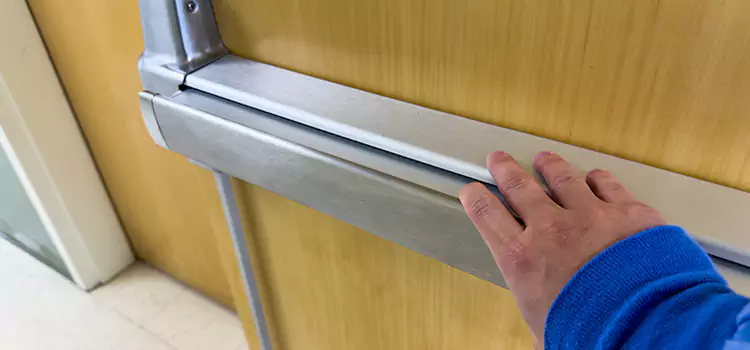 Installing a Push Bar on a Door Odessa